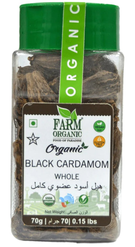 Farm Organic Black Cardamom 70g