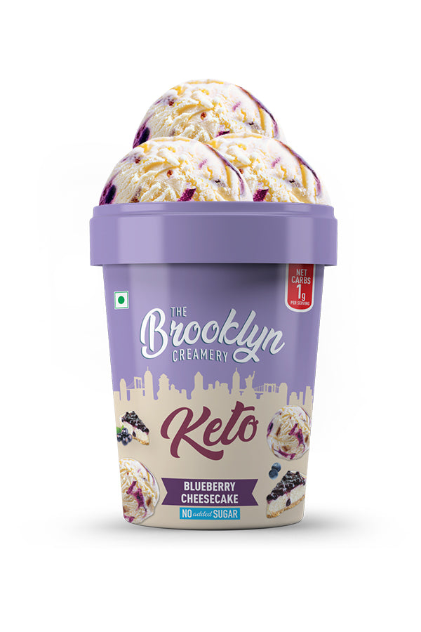 The Brooklyn Keto Blueberry Cheesecake Ice Cream 450ml