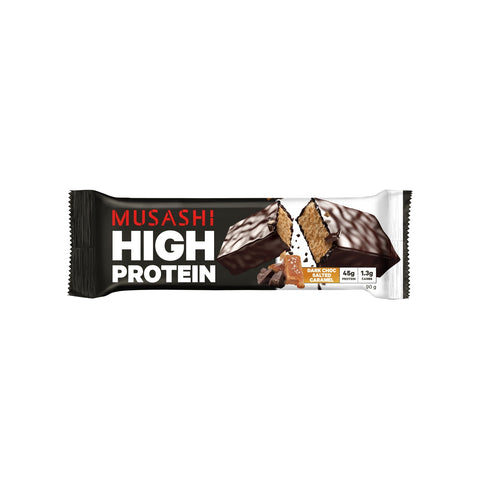Musashi High Protein Dark Choc Salted Caramel - 90g