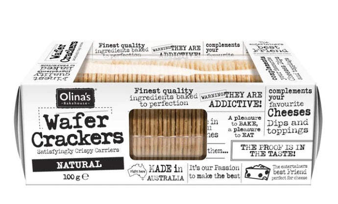 Olinas Bakehouse Natural Wafer Crackers 100g