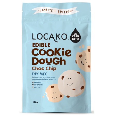 Locako Edible Cookie Dough Chocolate Chip DIY Mix 120g