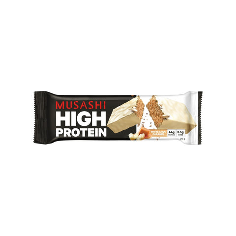 Musashi High Protein White Choc Caramel - 90g
