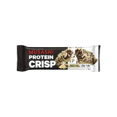 Musashi Protein Crisp White Choc Cookies & Cream - 60g