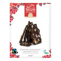 Belvas Belgian chocolate packaging with chocolate bars and brand logo on a white background
