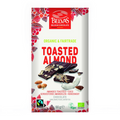 Belvas toasted almond chocolate bar packaging on a white background
