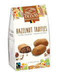 Belval's hazelnut truffles , organic, vegan and gluten-free hazelnut truffle chocolate.