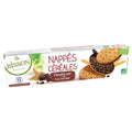 Bisson Nappés Céréales dark chocolate topped organic biscuits 125g pack