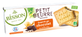 Bisson organic Petit Beurre biscuits with dark chocolate filling, 150g box - Biorganic Dubai