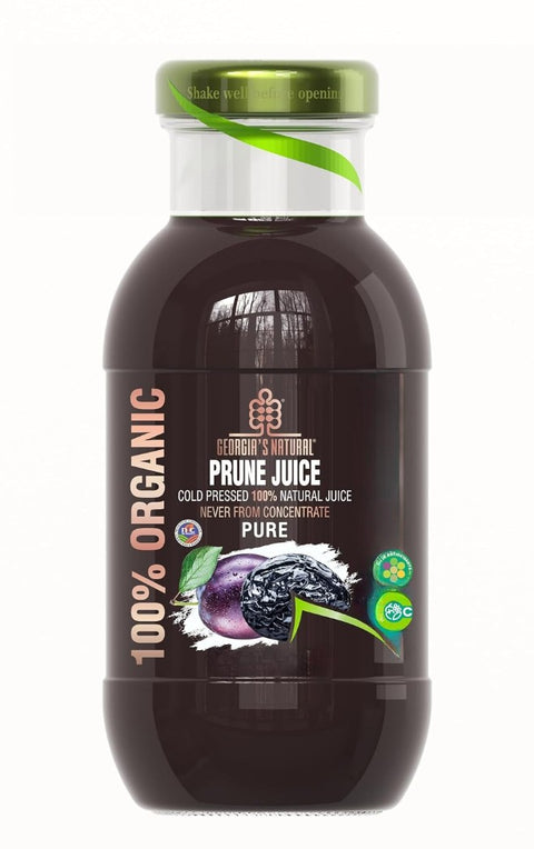 Georgia's Natural Organic Prune Juice 1L made from 100% organic cold-pressed prunes