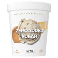 Zero added sugar Keto Chocolate Chip Cookie Dough ice cream pint
