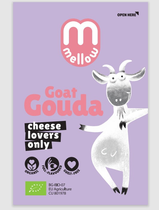 Mellow Organic Goat Gouda Cheese 200g