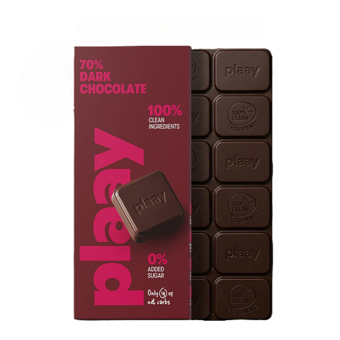 Plaay 70% dark chocolate bar, 80g - Biorganic Dubai