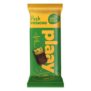 Plaay Posh Pistachio chocolate bar, 35g - Biorganic Dubai