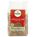 Primeal Organic Lentils and Peas pack, healthy French legumes, 500g, Biorganic Dubai