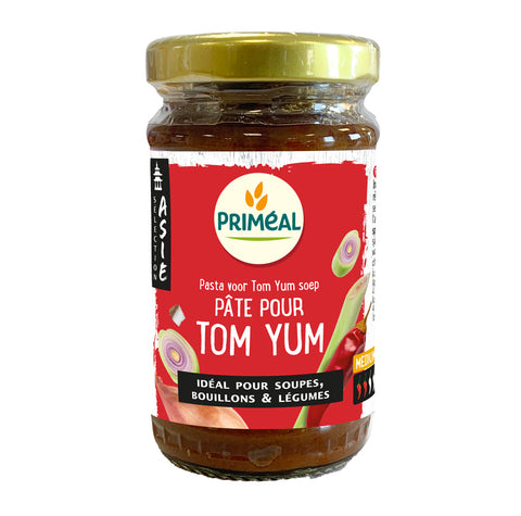 Priméal Organic Tom Yum Paste jar, healthy Thai cooking paste, 120g, Biorganic Dubai