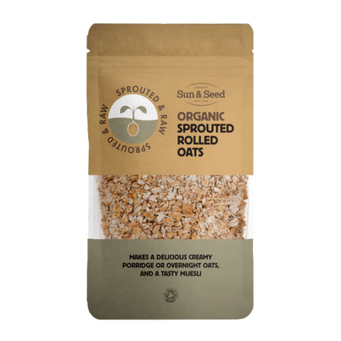Sun & Seed Organic Sprouted Rolled Naked Oats 250g