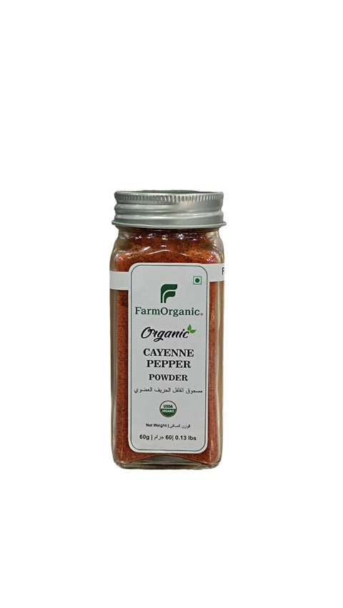 Farm Organic Cayenne Pepper Powder 60g