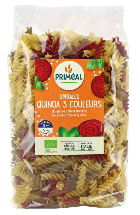 Primeal 3 Colors Wheat Spirals & Quinoa 500g