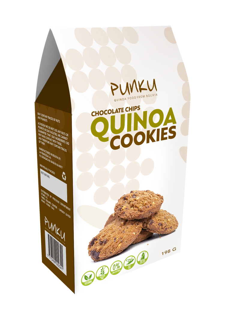 Punku Quinoa Chocolate Chip Cookie 198g (12 individuals)