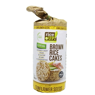 Rice Up All Natural Brown Rice Cakes with Sunflower Seeds 120g