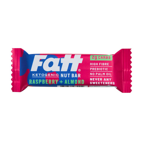 FattBar Raspberry and Almond Bar 30g