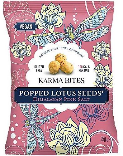 Karma Bites GF Himalayan Pink Salt Popped Lotus Seeds 25g