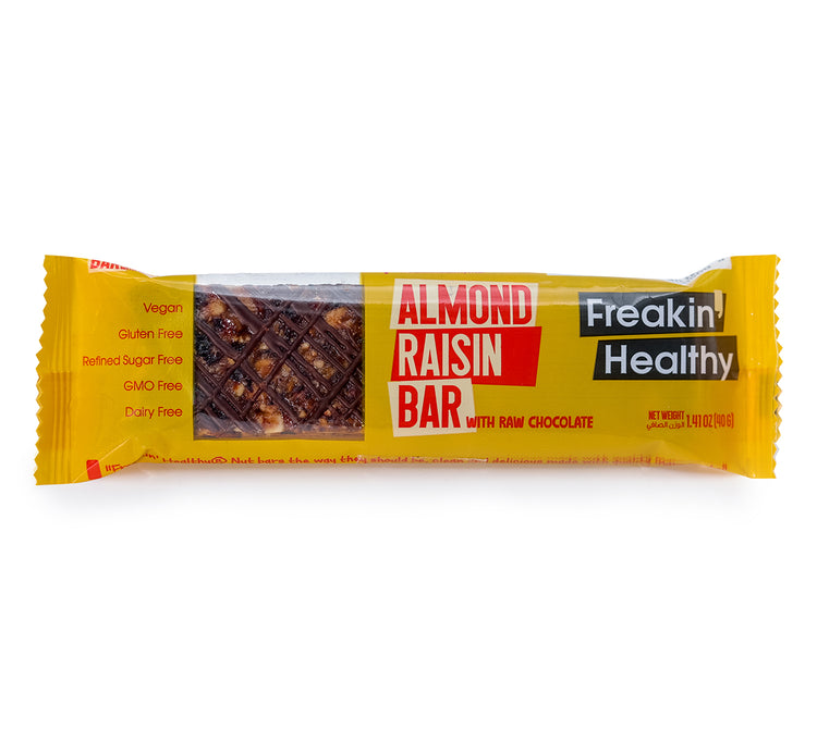 Freakin' Healthy Raw Chocolate Almond Raisin Bar 40g