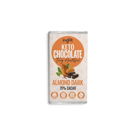 Ingfit Keto Chocolate Dark with Almond 27g