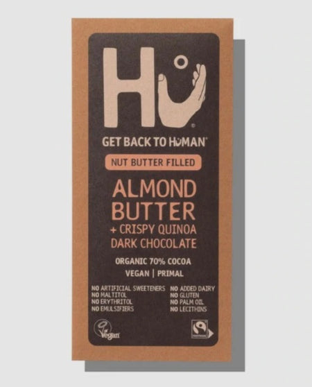 Hu Organic Almond Butter & Crispy Quinoa Dark Chocolate Bar 60g