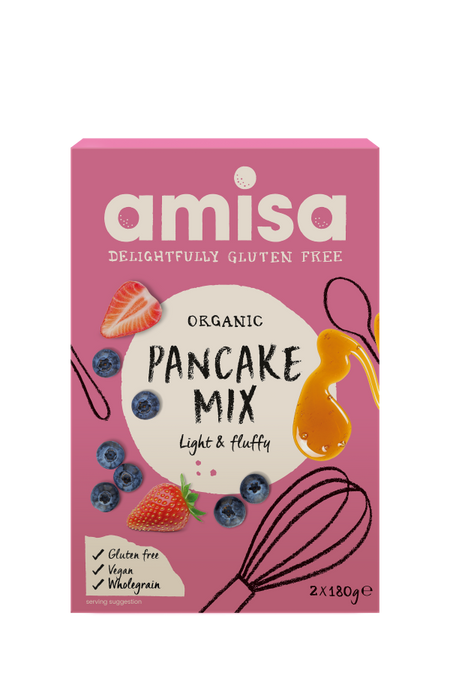 Amisa Organic Pancake Mix 2x180g
