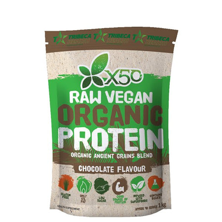 X50 Raw Vegan Organic Protein Chocolate Powder 1kg