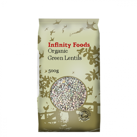 Infinity Foods Organic Green Lentils 500g