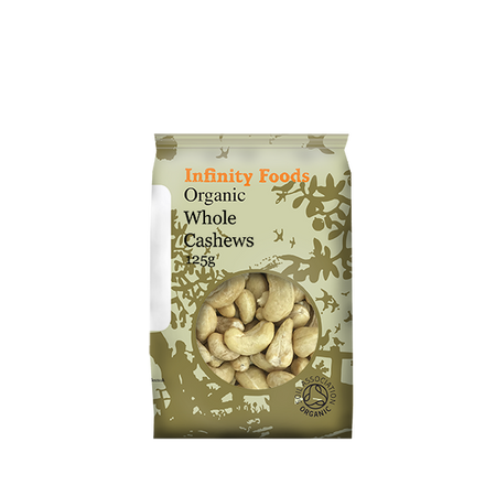 Infinity Foods Organic Whole Cashews 125g