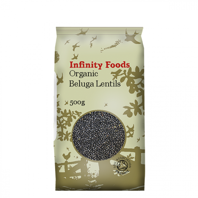 Infinity Foods Organic Beluga Lentils 500g
