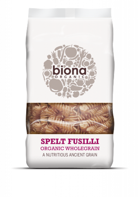 Biona Organic Spelt Fusilli Organic Wholegrain 500g