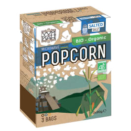 Yum Kah Gluten Free & Organic Microwave Salty Popcorn 3x90g