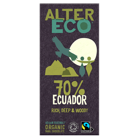 Alter Eco Organic 70% Ecuador Chocolate Bar 100g