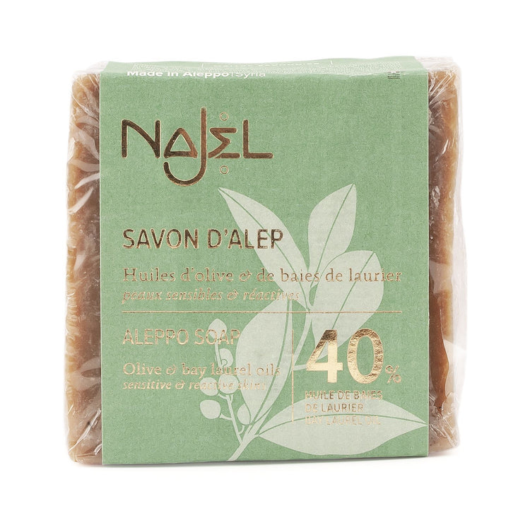 NAJEL Aleppo Soap Olive & Bay Laurel Oils (40% BLO) 185g