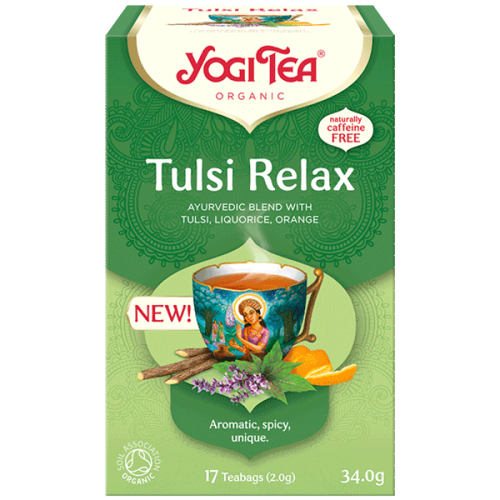 Yogi Tea Organic Tulsi Relax Tea 17bgs