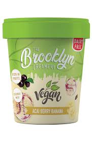 The Brooklyn Vegan Acai Berry Banana Ice Cream 450ml
