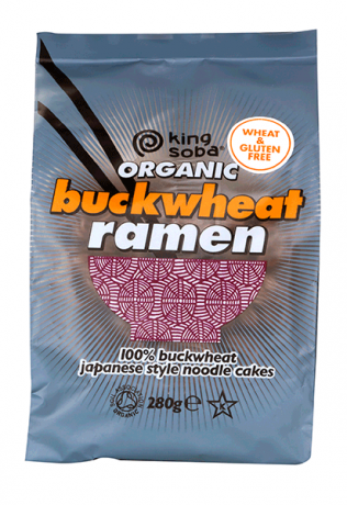 King Soba Organic Buckwheat Ramen Noodles 280g