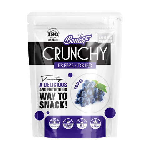 Bonaf 100% Natural Crunchy Grapes Freeze Dried 40g