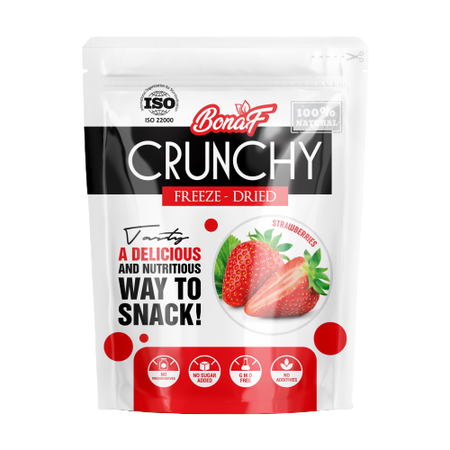 Bonaf 100% Natural Crunchy Strawberry Freeze Dried 20g