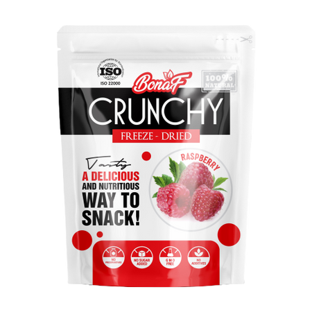 Bonaf 100% Natural Crunchy Raspberry Freeze Dried 25g