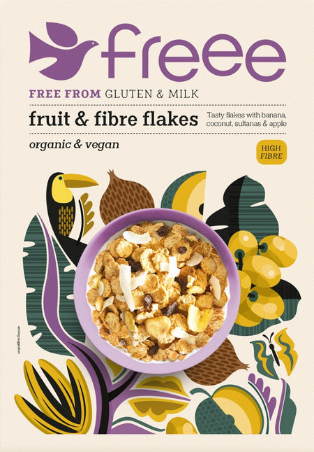 Doves Farm Fruit & Fibre Flakes - Gluten Free 375g
