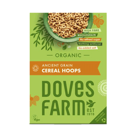 Doves Farm Organic Ancient Grain Cereal Hoops 300g