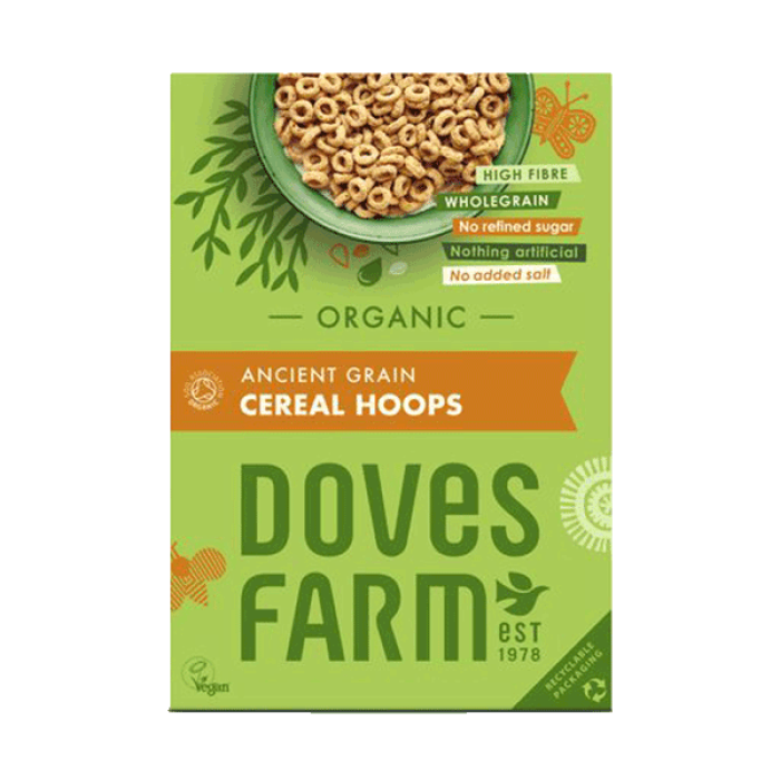 Doves Farm Organic Ancient Grain Cereal Hoops 300g