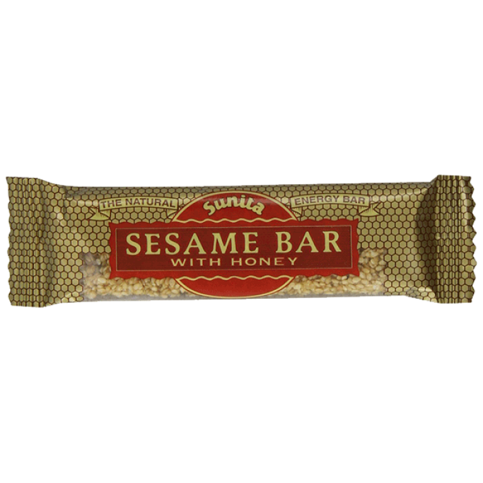 Sunita Organic Sesame Honey Bar with Almonds 30g