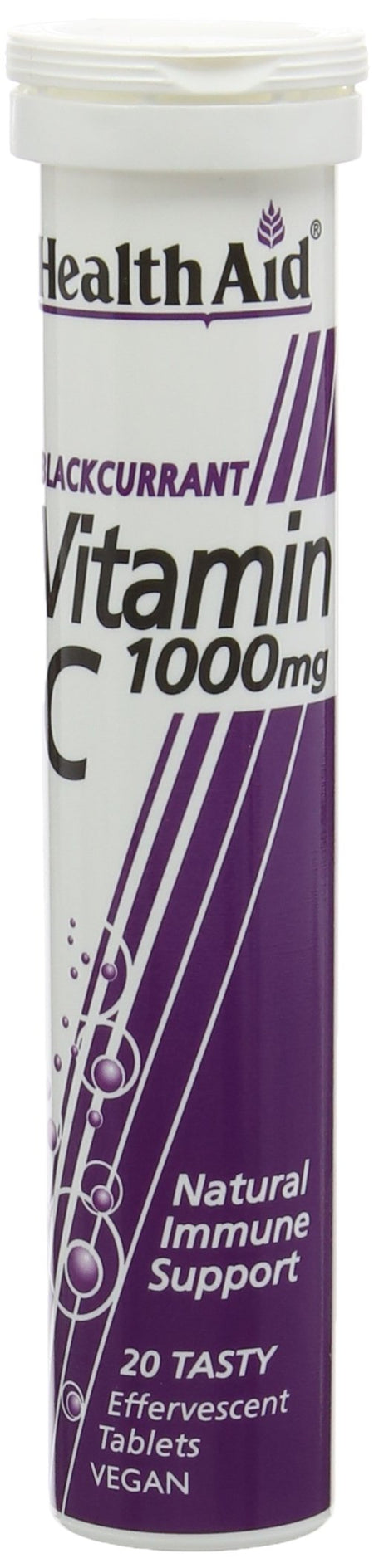 Healthaid Vegan Vitamin C Black Currant 1000mg Tabs 20's