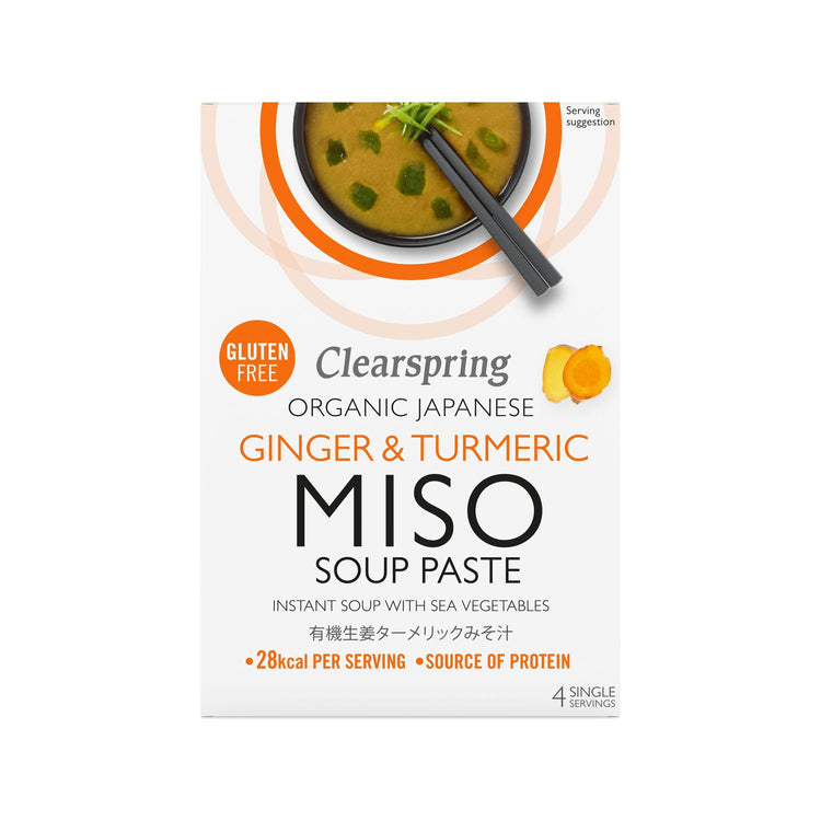 Clearspring Instant Miso Soup Paste - Ginger & Turmeric 15g